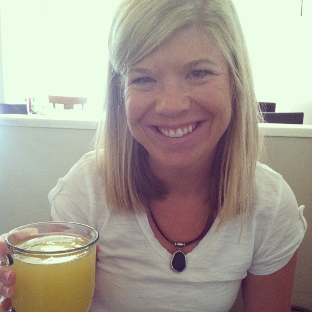 Happy 30th birthday to my wife today!  She's enjoying a mimosa to celebrate at breakfast.