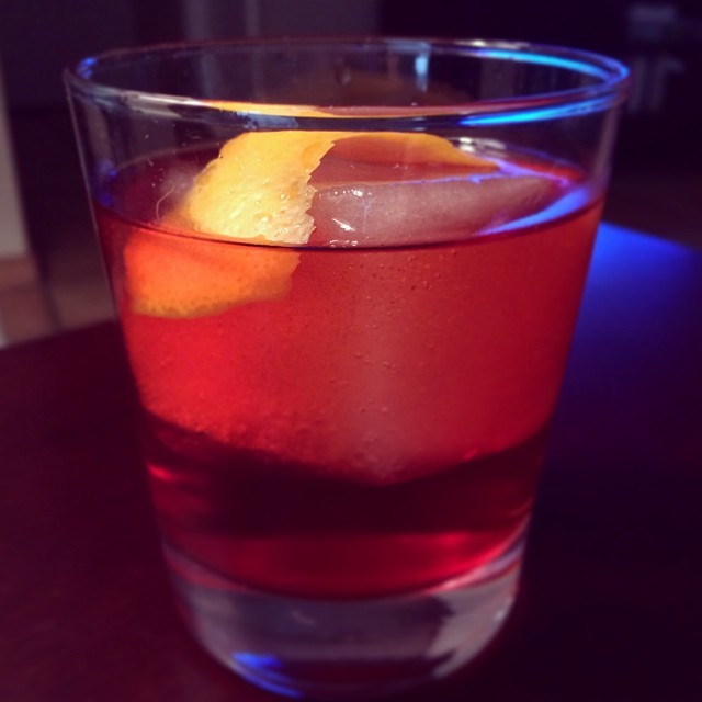 Time to enjoy a Negroni! #cocktail #gin #campari #vermouth