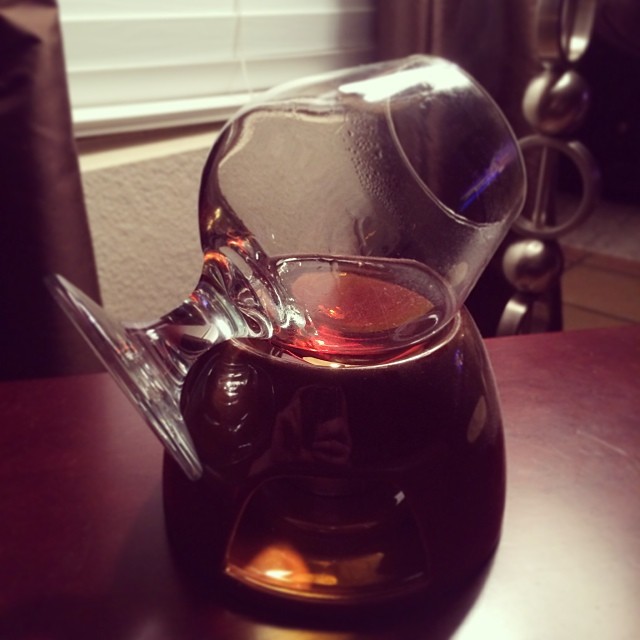 Enjoying some good Hennesy cognac warmed up. Perfect in the winter. #cognac #cocktail