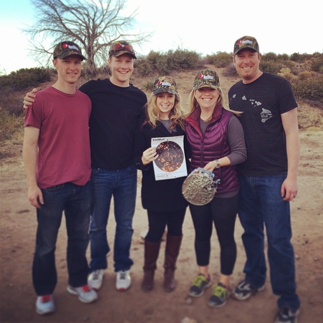 Had a great day tearing it up with family in the desert shooting today.