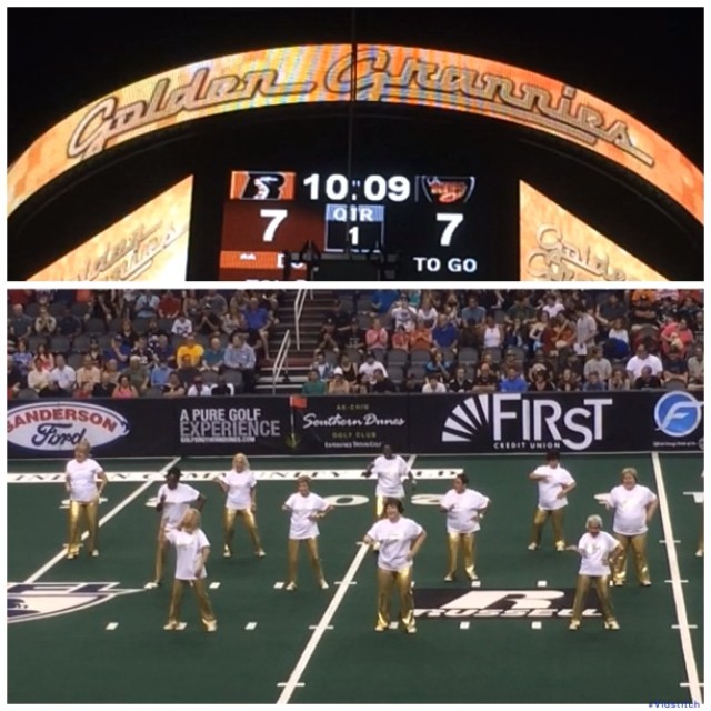 Ha ha! The Golden Grannies were rocking the #azrattlers snake pit tonight! #grannies