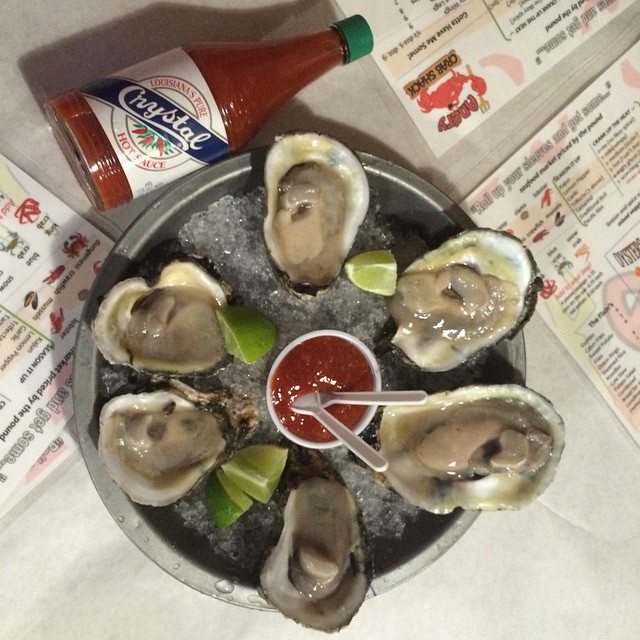 Wow! Amazing oysters at Angry Crab in Mesa.
